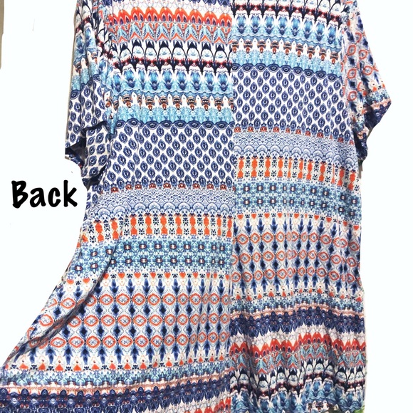 Tunic-High/Low, Super Soft, Short Sleeve, Scoop - Picture 7 of 7